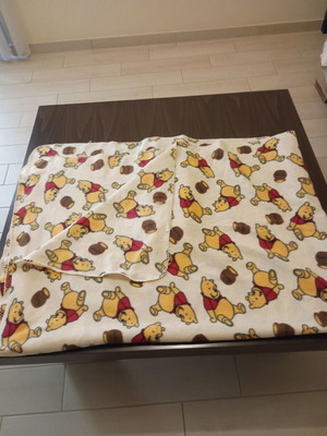 Winnie fleece blanket used, 2x1.60 m