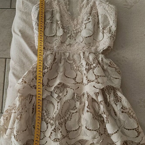 Zini couture beige dress like new, size 38