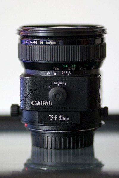  Canon TS-E 45mm f/2.8, tilt-shift lens