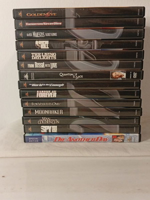 Συλλογή 14 ταινιών James Bond DVD σαν καινούργιο, υπότιτλοι