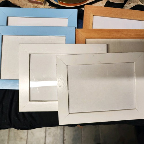 Wooden frames new, pack of 6, 21x16 cm