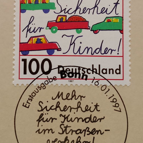Germany 1997 stamps 10 & 100 mark with Bonn first day cover