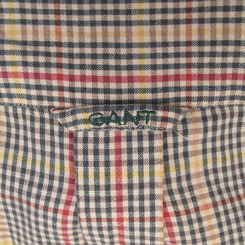 Gant men's shirt XL like new, cotton and linen, multicolor