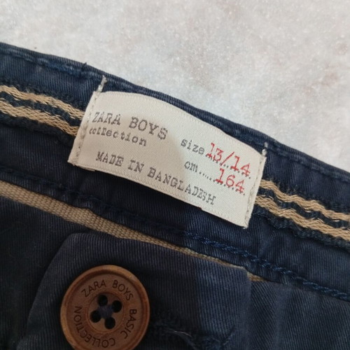 ZARA boys pants size 13/14, dark blue, 164 cm