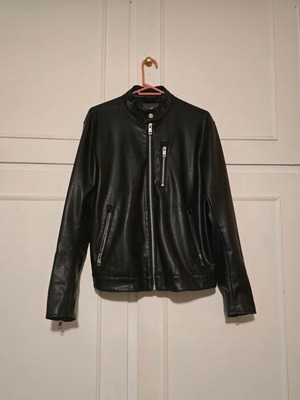 Men's H&M faux leather jacket like new, black, size M