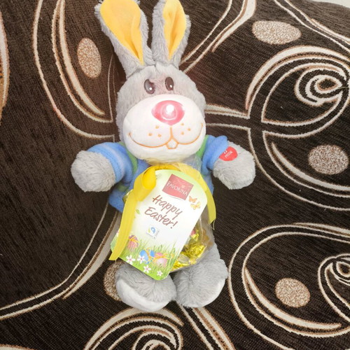 Plush Bunny new with chocolates and candies, Old MacDonald Had a Farm