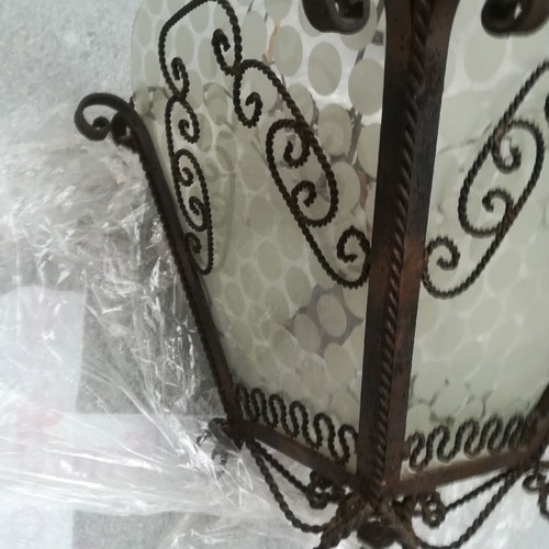 Antique lamp used, handmade, over 70 years old