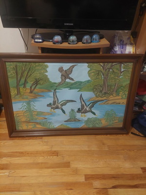 Oil painting by Greek artist like new