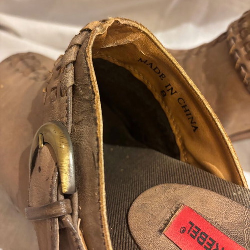 Women's beige clogs size 39 high heels like new