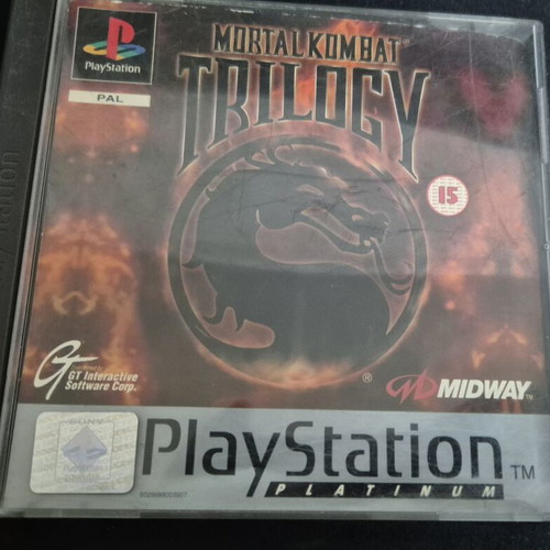 Mortal Kombat Trilogy PlayStation 1 used, platinum PAL