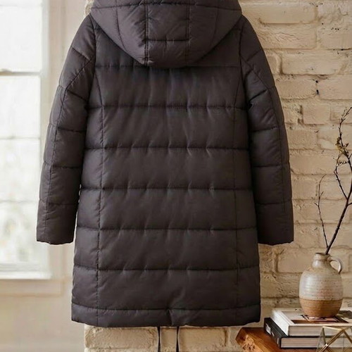 H&M black puffer coat, size M