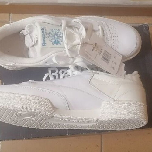 Reebok Club 85 Men's Sneakers New, Leather, White Size 45