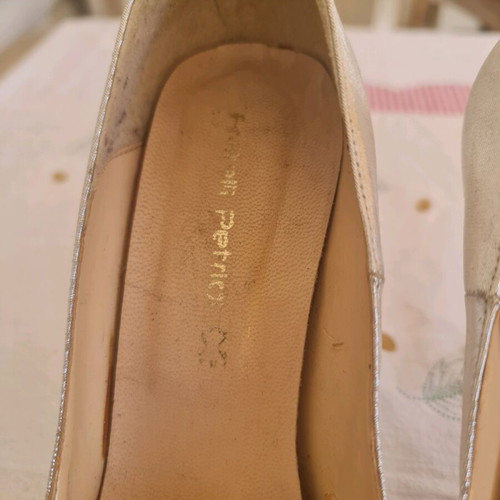 Ellen collection silver 10cm heels used, size 37