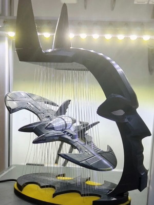 Batman Batwing & Cowl Diorama decorative art
