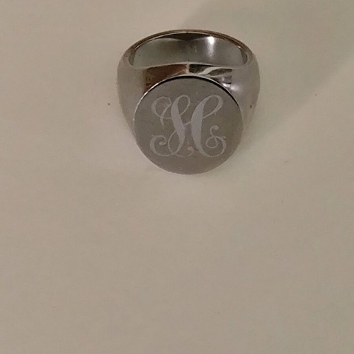 Tommy Hilfiger chevalier ring stainless steel like new, size 54