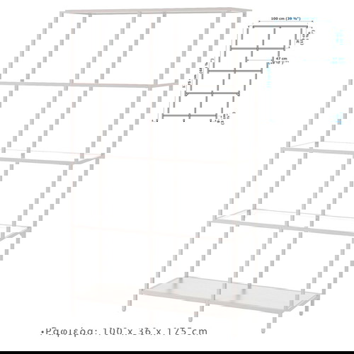 Εξοπλισμός καταστήματος σαν καινούργιος, ράφια, βιτρίνες, ντουλάπες