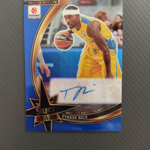 Tyrese Rice 25-26 Euroleague Select κάρτα με αυτόγραφο /49