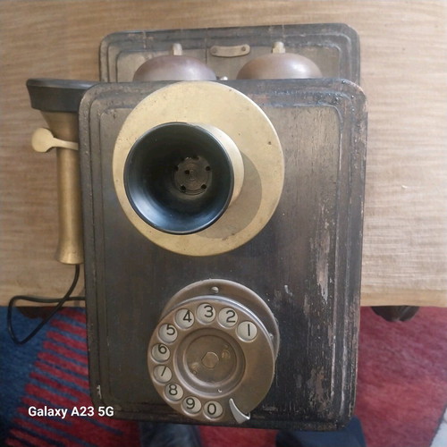 Western Electric Company USA wall telephone used, collectible circa 1900