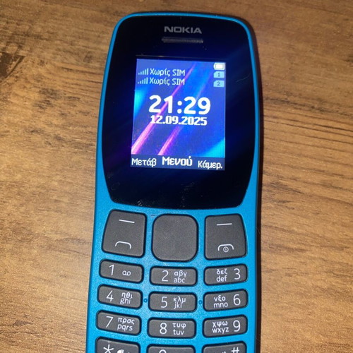 Vintage mobile phone Nokia 110 (TA-1192) like new, blue