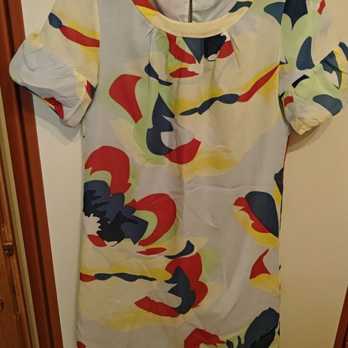 Tommy Hilfiger dress colorful used, silk, size M
