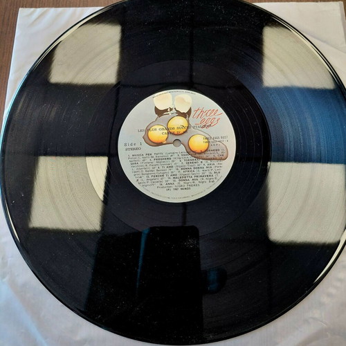 Vinyl record with Italian songs from the '70s used