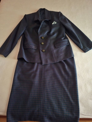 Cashmere wool suit purple size 48-50 new