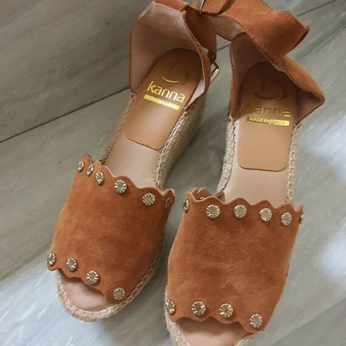 Kanna sandals new, genuine leather, size 37, brown