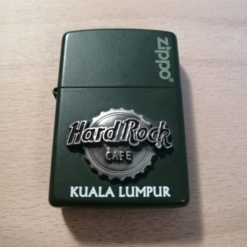 Zippo lighter used from Hard Rock Cafe Kuala Lumpur collection
