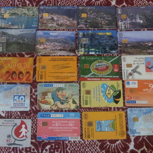 Used phone cards pack of 20 pieces