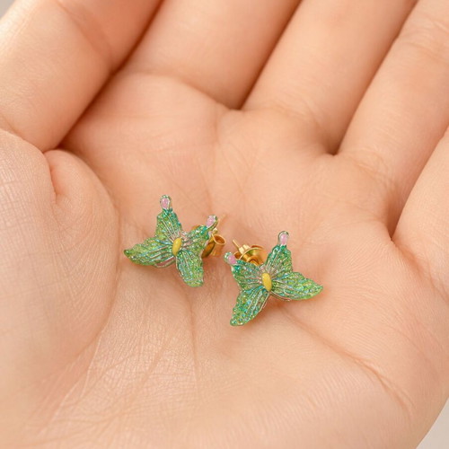 Handmade 3D Butterfly Magic Earrings in Multiple Colors