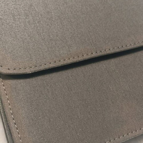 Grey silver crossbody bag like new, shiny metallic finish