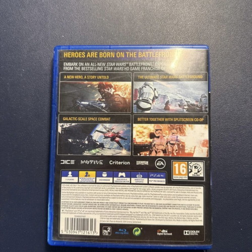 Star Wars Battlefront II PS4 game