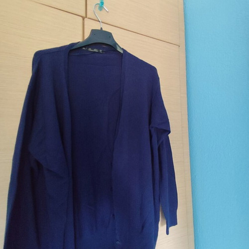 Zara blue cardigan used, size M, versatile style