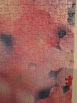 Παζλ 500 κομματιών καινούργιο, έτοιμο για κάδρο με γκλίτερ για παιδικό δωμάτιο