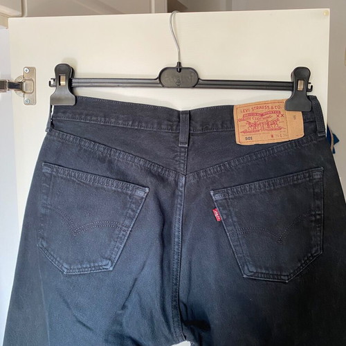 Levi's 501 Vintage Black Denim W34 L34 Made in USA 1997 like new