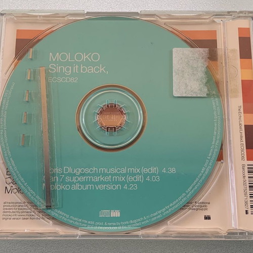 Moloko Sing it back 3-trk CD single used, electronic