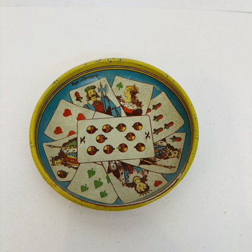 Antique German Metal Jeton Token Dish used, 1910s