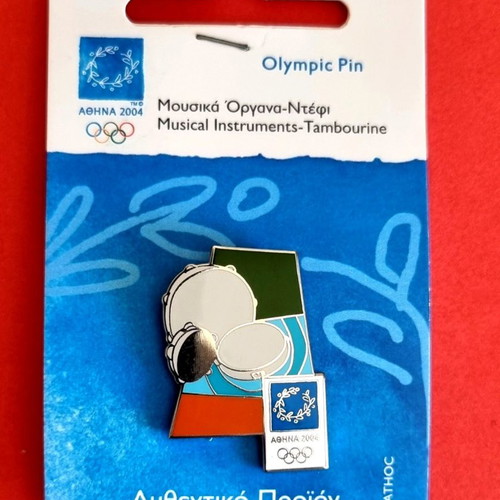 Athens 2004 collectible pins set of 6 musical instruments new