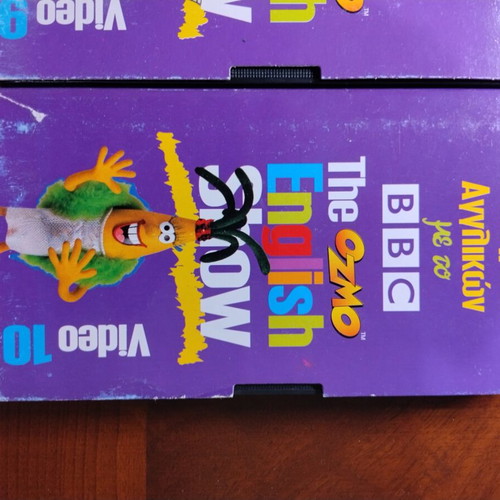 The Ozmo English Show BBC VHS set like new, 9 tapes incomplete