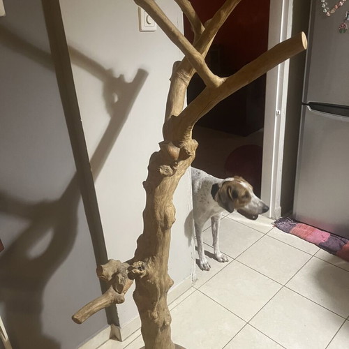 Wood decorative piece with base