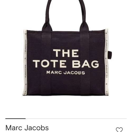 Marc Jacobs The Crinkle Leather Medium Tote Bag like new, black and white