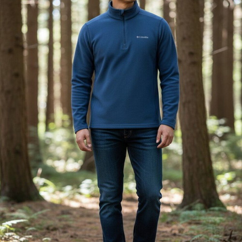 Columbia fleece blue, active fit, new, size M