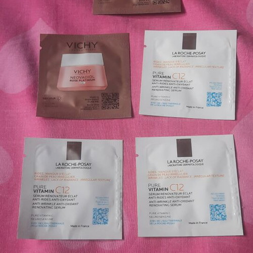 Vichy La Roche Posay sealed skincare samples