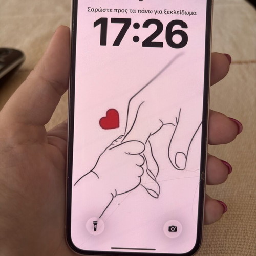 iPhone 13 used, 128GB, pink, 74% battery
