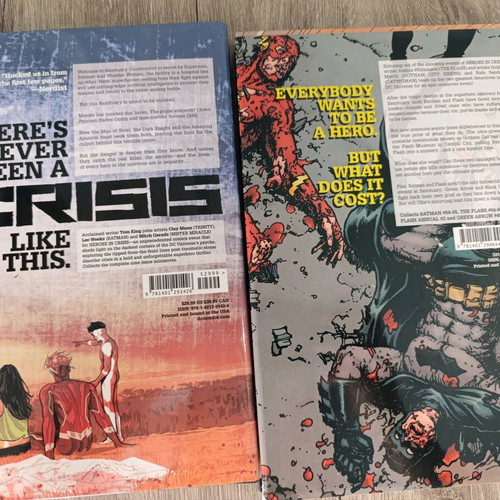 Dc Heroes in Crisis comic two hardcover volumes like new, English