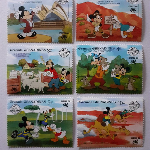 Granada Grenadines Disney stamps set of 6 mint condition