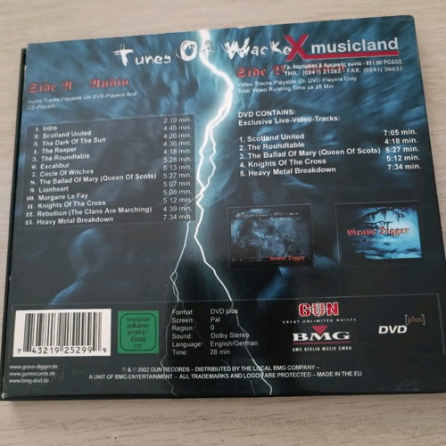 Grave Digger Tunes Of Wacken CD DVD used, live compilation