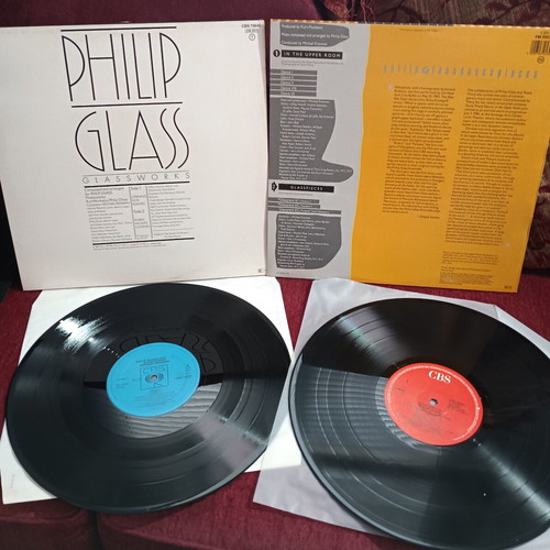 Philip Glass Dance Pieces and Glassworks vinyl records, classical