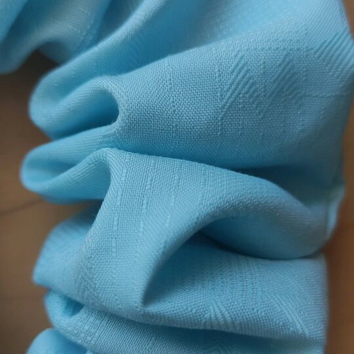 Scrunchie XL new, turquoise fabric handmade