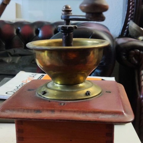 Old coffee grinder used